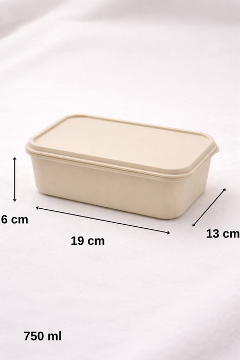 Hermia Juego de cajas de almacenamiento BU0054, 6 piezas, Crema Hermia Juego de cajas de almacenamiento BU0054, 6 piezas, Crema